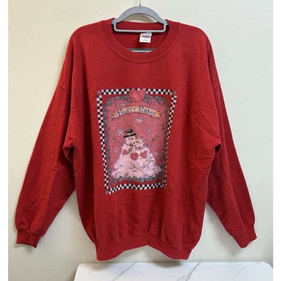 XL Christmas Graphic Tee Sweatshirt Bundle Santa Reindeer Snowman Holiday Lot - Picture 5 of 16